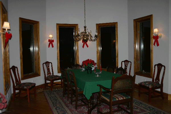 The Dining Room, ready for friends and family to gather for the holidays