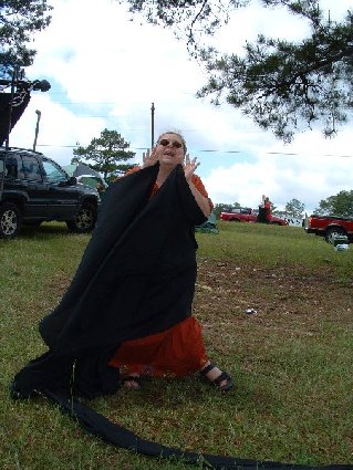 THLady Aislinn Chaomhanach as Madonna at Fool's War in April A.S. XXXVII (2003)