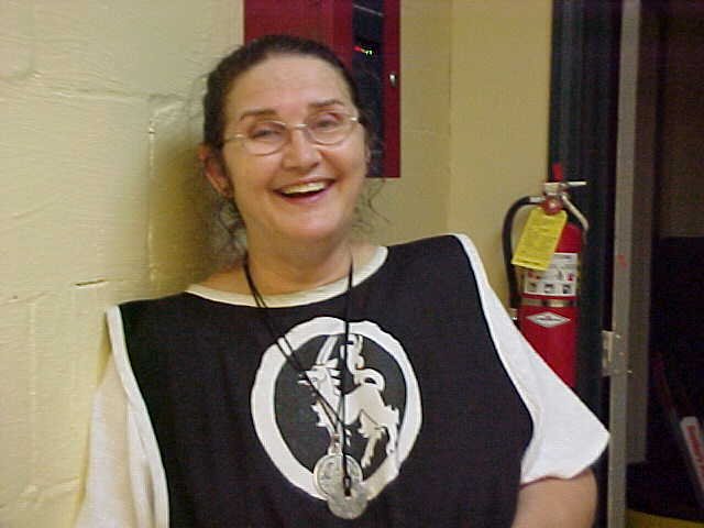 Meistres Bronwen o Gydweli at Legends IX in June A.S. XXXV (2000)
