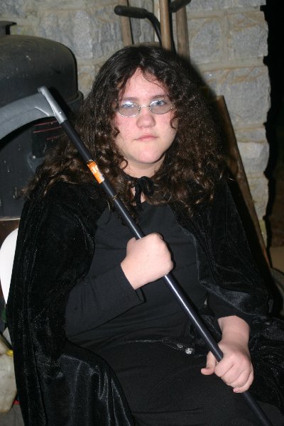 Cecelia de Lessay as The Grim Reaper, Halloween Dead Celebrity Bash 2008