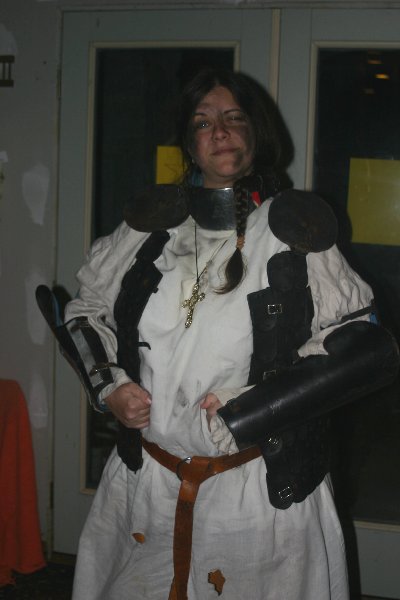 Dame Yseult de Montagu as Joan of Arc, Halloween Dead Celebrity Bash 2008