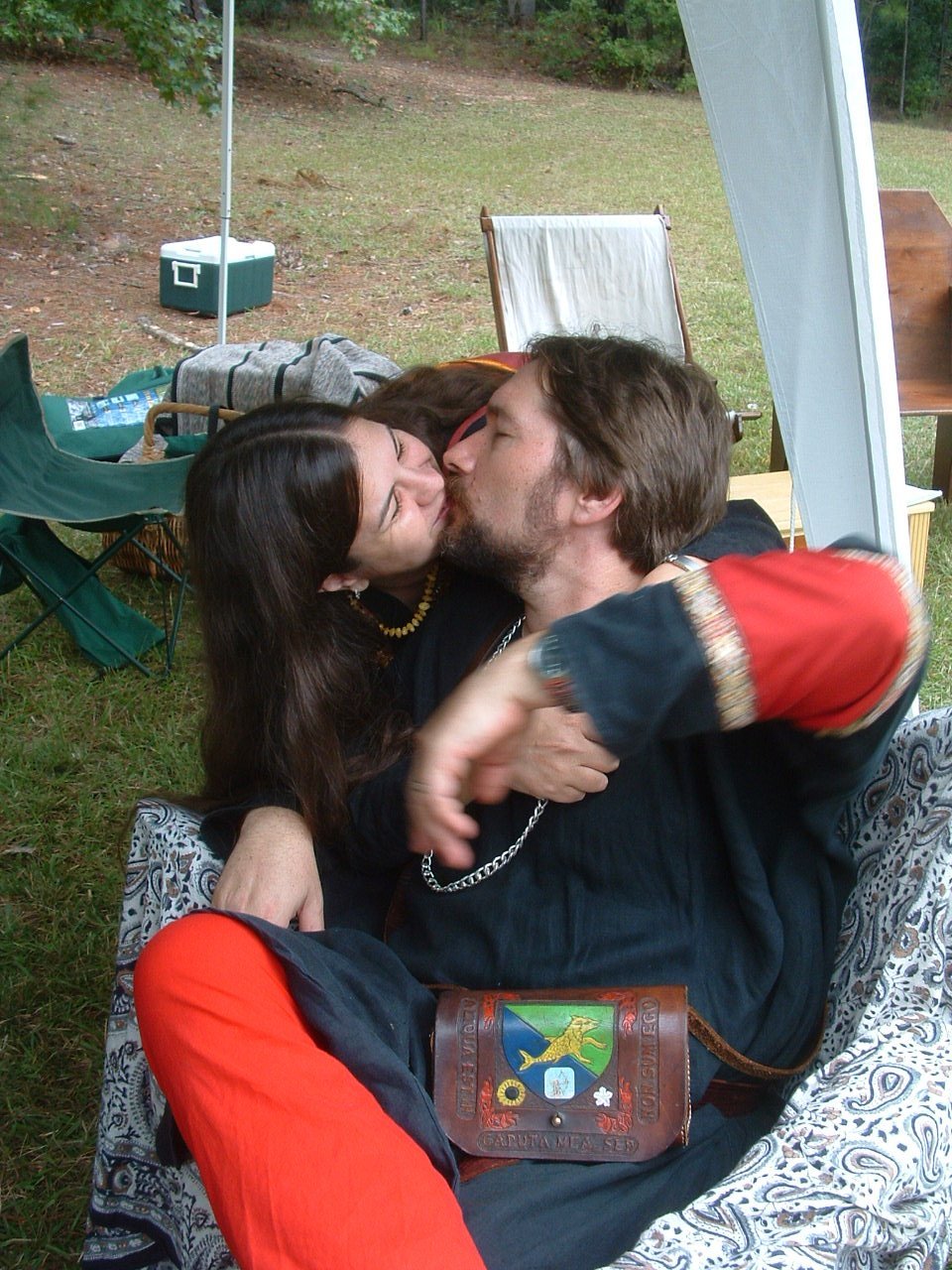 THLady Yesult de Montagu & THLord Giovanni Francisco de Valencia at Crown List in May A.S. XXXVIII (2004)