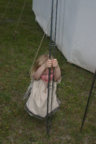 Megan tries to help with planting a torch at Fool's War in April of A.S. XLIII (2009)
