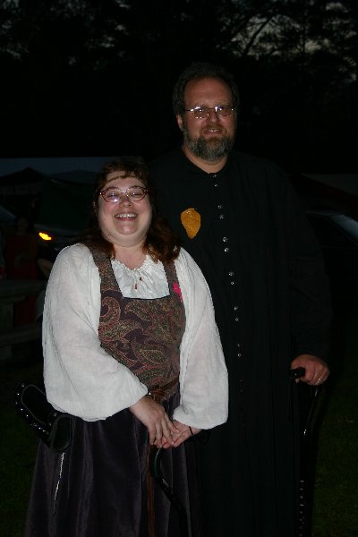 Lady Roheis des Montagnes & Lord Andrew MacLeod the Greybeard at  Fool's War in April A.S. XXXIX (2005)